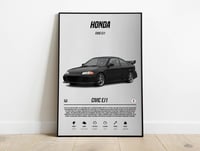 Image 1 of Honda Civic EJ1 - Sport Car Poster Print