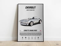 Image 1 of Chevrolet Corvette Grand Sport - Sport Car Poster Print