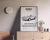 Image 3 of Chevrolet Corvette Grand Sport - Sport Car Poster Print