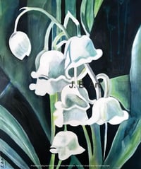 Lily of the Valley May Flower - Purity and Good Luck - Size A5 Glossy Card