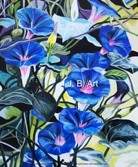 Morning Glory September Flower - Trust and Honesty - Size A5 Glossy card