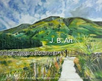 Mountain Pathway - Ben Nevis - Canvas Print 60x40cm 