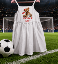 Girls personalised world cup 2026 strappy dress