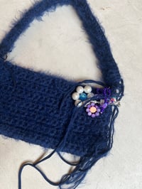 Image 4 of Knit Bag Deep Blue