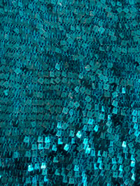 Image 6 of Vintage Y2K blue sequin crochet cami 