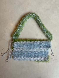 Image 3 of Knit Confetti Bag Blue and Green