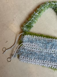 Image 4 of Knit Confetti Bag Blue and Green