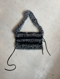 Image 3 of Knit Confetti Bag Silver and Black