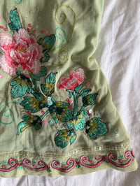 Image 3 of Vintage Y2K green and pink fairy sequin floral cami