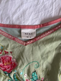 Image 5 of Vintage Y2K green and pink fairy sequin floral cami
