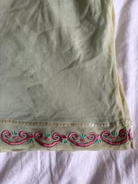 Image 6 of Vintage Y2K green and pink fairy sequin floral cami