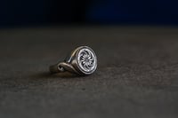 Image 3 of Sapphire Scroll Ring