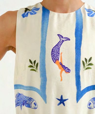 Image of Vestido Palm & Mermaid