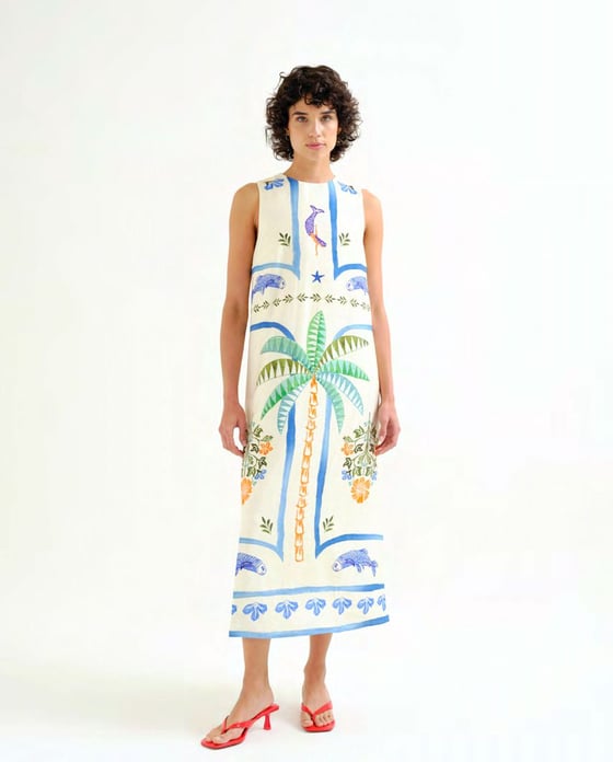 Image of Vestido Palm & Mermaid