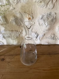 Image 4 of Carafe ancienne en verre - Table de campagne 