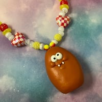 Image 2 of Derpy McNugget Chicken Nugget Kandi Necklace