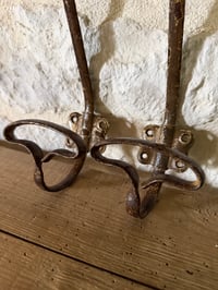 Image 2 of Patères anciennes en metal - Objet décoration ancien 