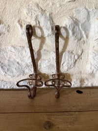 Image 4 of Patères anciennes en metal - Objet décoration ancien 