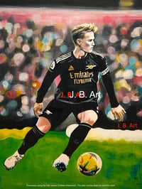  Martin Odegaard - Creativity in Midfield - Canvas print 40x30cm 