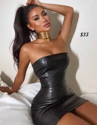 Leather Tube Dress