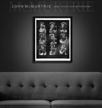 Image 5 of DAVID BOWIE  - PEARL FIBRE B&W INDEX PRINT