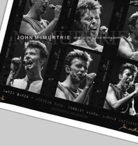 Image 3 of DAVID BOWIE  - PEARL FIBRE B&W INDEX PRINT