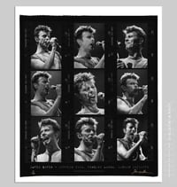 Image 1 of DAVID BOWIE  - PEARL FIBRE B&W INDEX PRINT