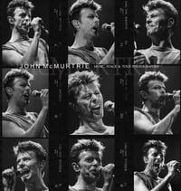 Image 2 of DAVID BOWIE  - PEARL FIBRE B&W INDEX PRINT