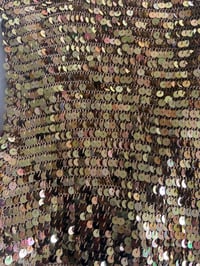 Image 4 of Vintage Y2K gold sequin crochet cami