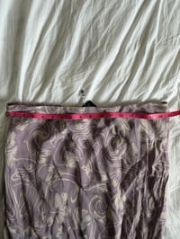 Image 3 of Vintage Y2K purple and white floral handkerchief hem skirt 