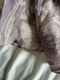 Image 7 of Vintage Y2K purple and white floral handkerchief hem skirt 