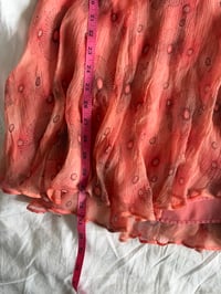 Image 5 of Vintage Y2K orange floral silk mermaid fairy skirt 