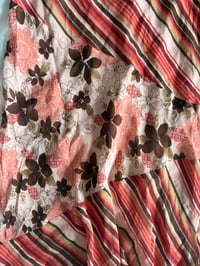 Image 2 of Vintage Y2K floral and pinstripe patchwork fairy skirt 