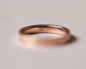 Image of 18ct Rose Gold 3mm ‘Star' Eternity ring