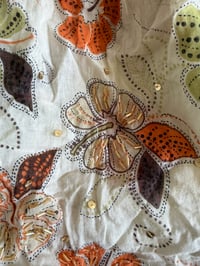 Image 4 of Vintage Y2K floral sequin bandeau halterneck cami with ruched bust
