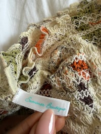 Image 6 of Vintage Y2K floral sequin bandeau halterneck cami with ruched bust