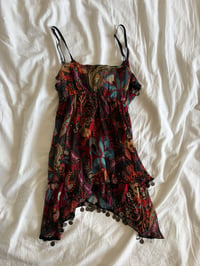 Image 2 of Vintage Y2K Kiabi handkerchief hem embellished fairy cami