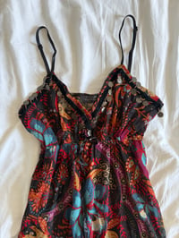Image 3 of Vintage Y2K Kiabi handkerchief hem embellished fairy cami