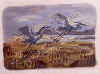 Image 1 of flying herons print