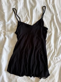 Image 4 of Vintage Y2K black sequin whimsy dark fairy cami 