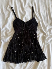 Image 6 of Vintage Y2K black sequin whimsy dark fairy cami 