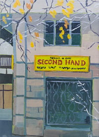 Image 1 of second hand (original 5" x 7" oil painting)