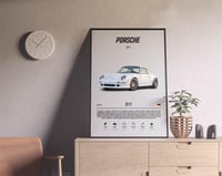 Image 3 of Porsche 911 White - Sport Car Poster Print