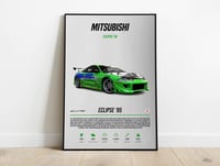 Image 1 of Mitsubishi Eclipse 95 - Sport Car Poster Print