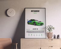 Image 3 of Mitsubishi Eclipse 95 - Sport Car Poster Print