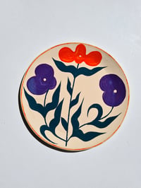 Image 2 of TRIO | grande assiette, violet et orange