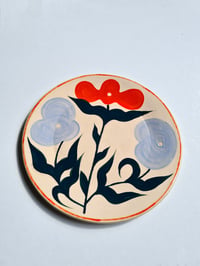 Image 2 of TRIO | petite assiette, orange-bleu clair