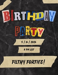 Mama's Filthy 40th Birthday Live sale