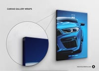 Image 4 of BMW M5 Blue - Sport Car Poster Print