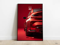 Image 1 of BMW M3 Red - Sport Car Poster Print